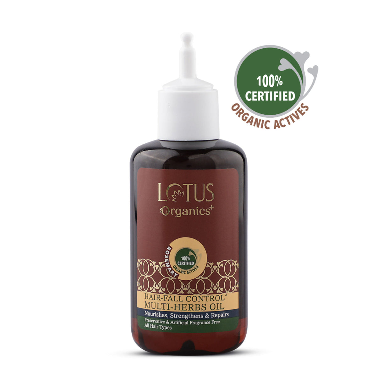 Lotus Organics Hair Fall Control Multi-herbs Hair Oil