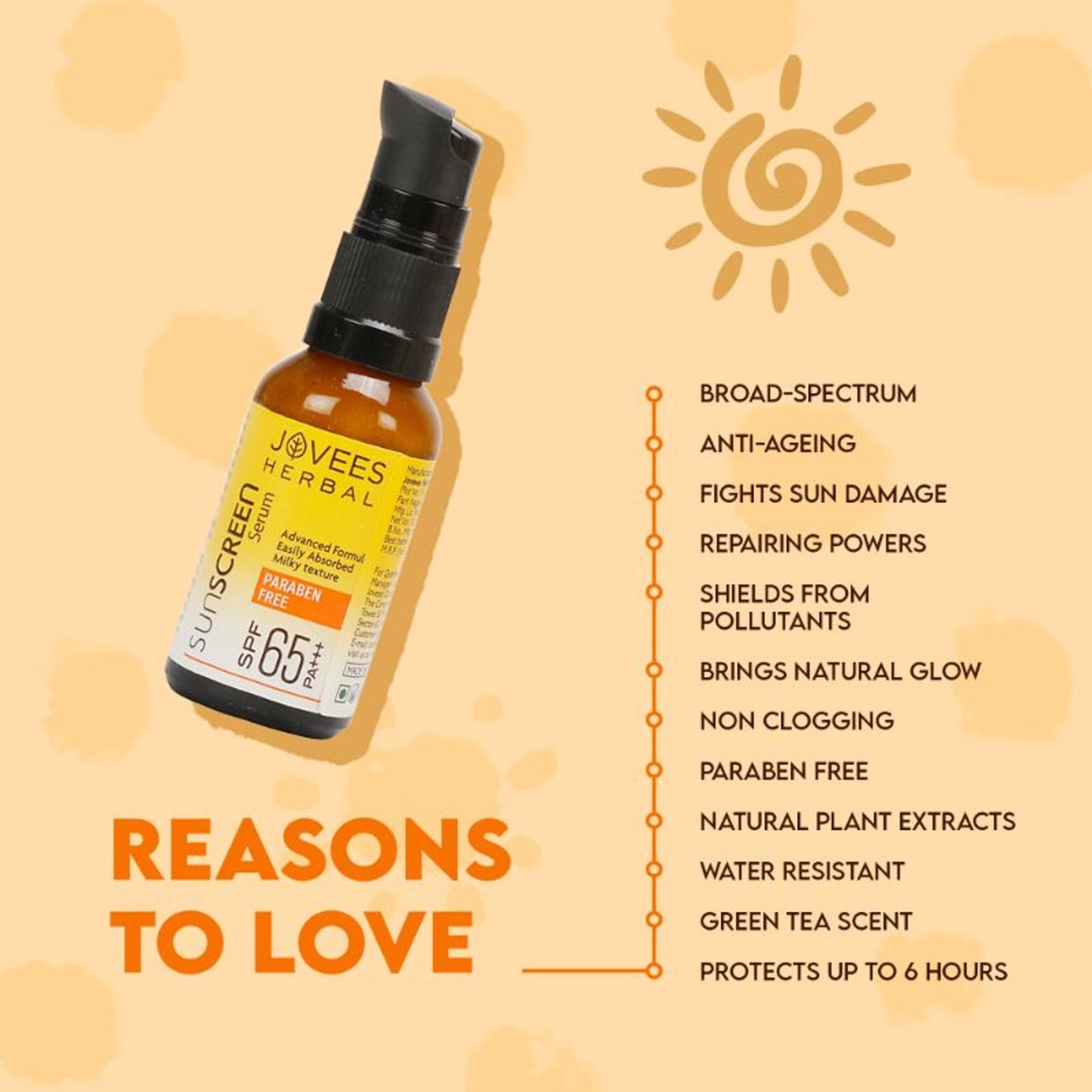 Jovees Sunscreen Serum Spf 65 Pa+++