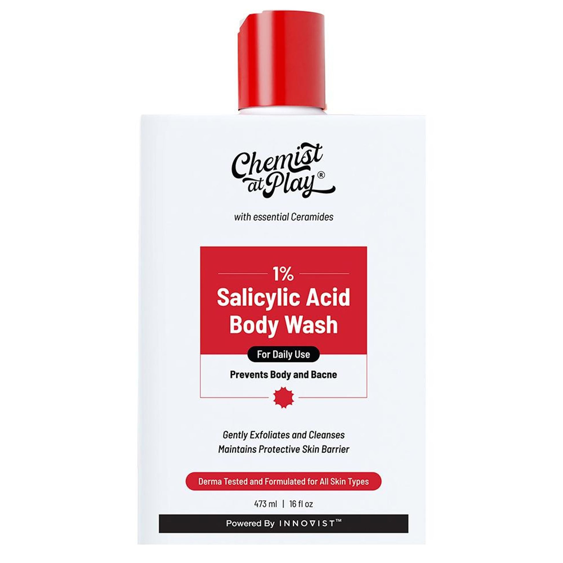 Chemist At Play 1% Salicylic Acid Acne Control Body Wash For Back And Body Acne And Back Acne