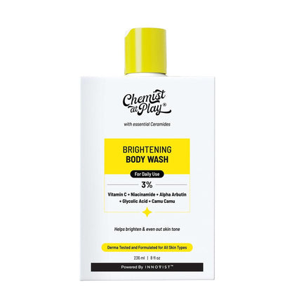 Chemist at Play Brightening Body Wash - 3% Vitamin C + Niacinamide Shower Gel For Women & Men