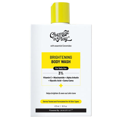 Chemist at Play Brightening Body Wash - 3% Vitamin C + Niacinamide Shower Gel For Women & Men