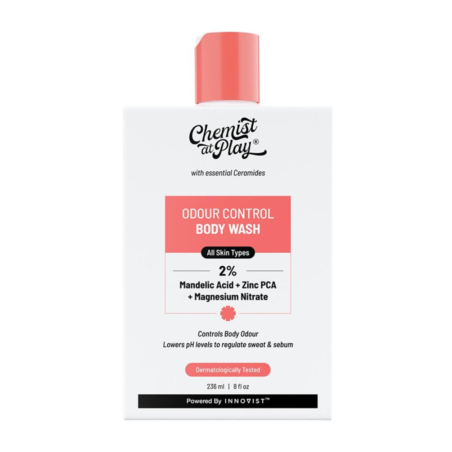 Chemist at Play Odour Control Body Wash, Magnesium Nitrate & Zinc Control Body Odour & Balance pH