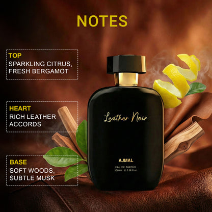 Ajmal India Artisan Leather Noir Exquisite Handpicked Luxury Perfume For Men