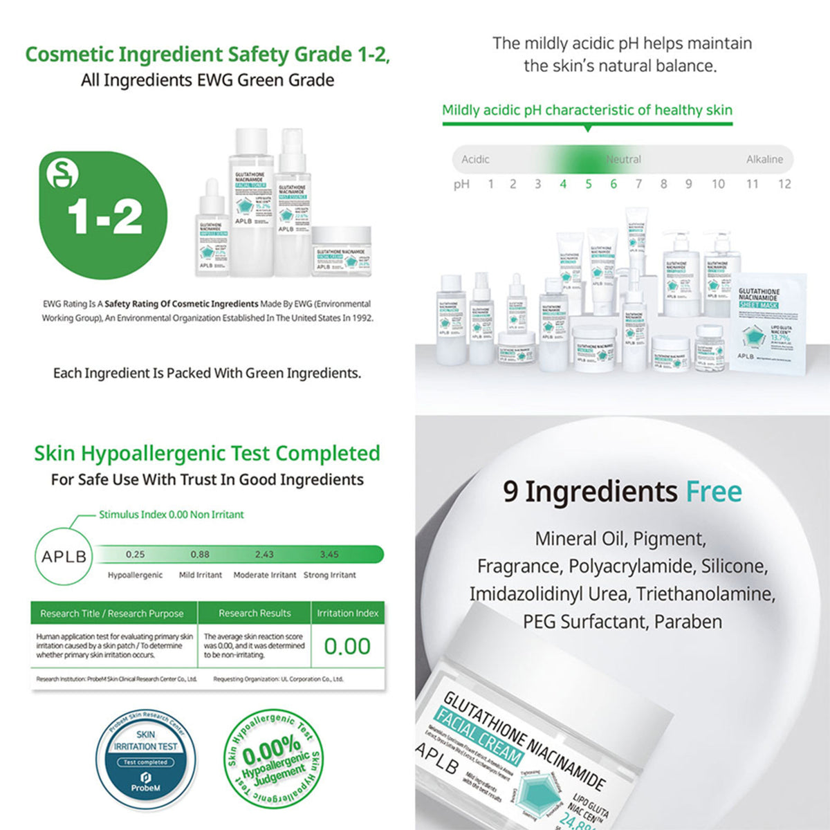 APLB Glutathione Niacinamide facial cream jar with white lid and label, showcasing smooth skincare product for brightening and skin health.