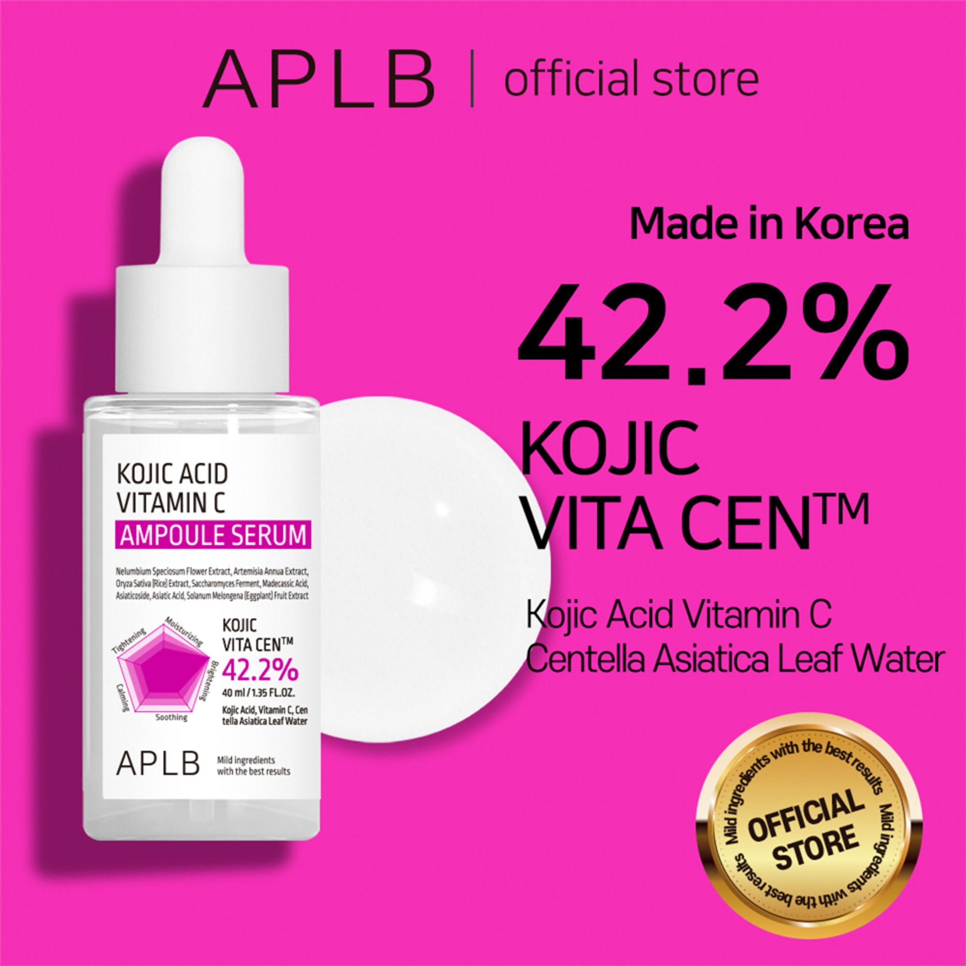 APLB Kojic Acid Vitamin C Ampoule Serum