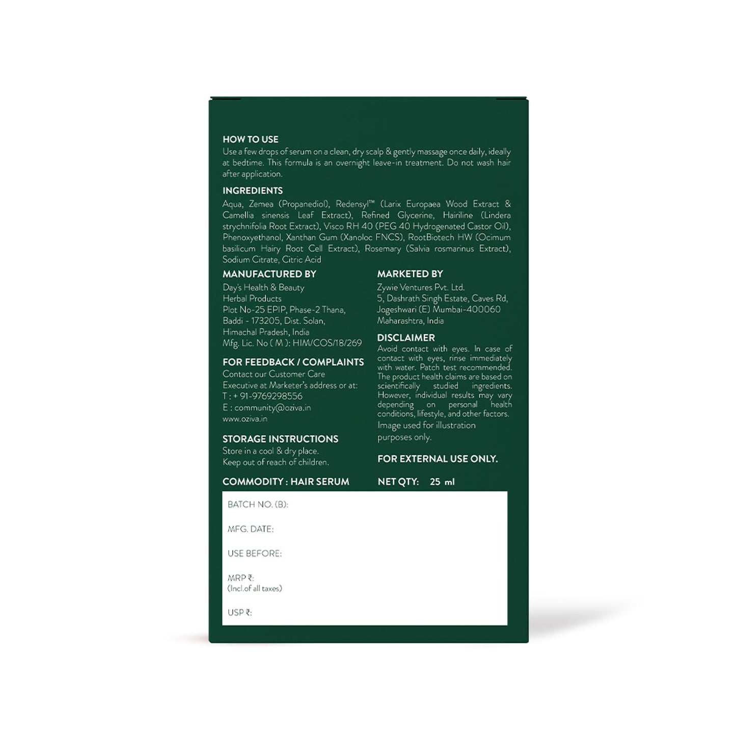 Oziva Advanced Hair Serum