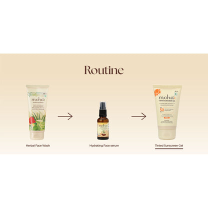 Moha Tinted Sunscreen Gel SPF 50 +++ Protect And Illuminate Skin With Manjishtha And Sariva