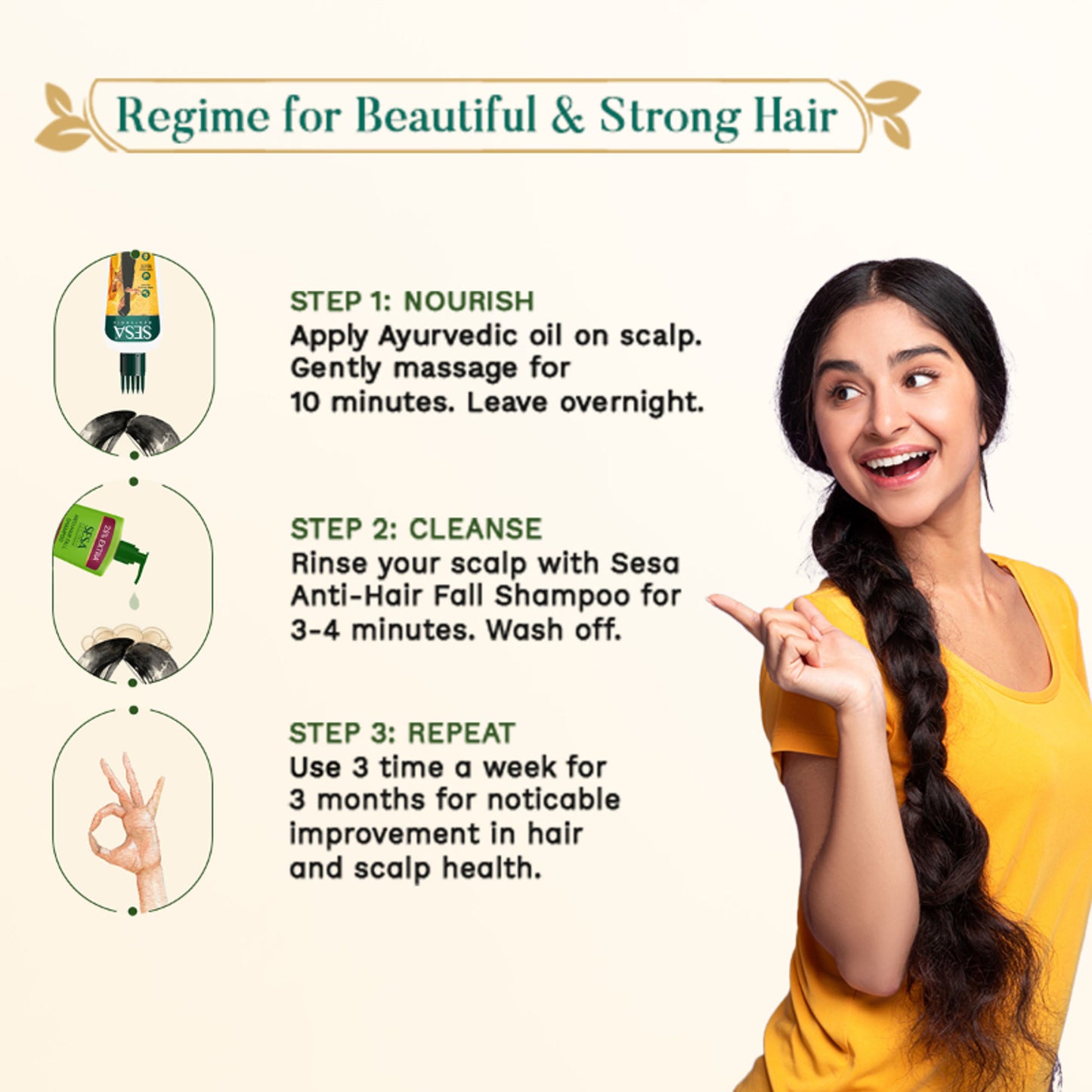 SESA Ayurvedic Hair Oil, 18 Herbs + 5 Oils, Kshir Pak Vidhi reduces Hair Fall & Supports Hair Growth