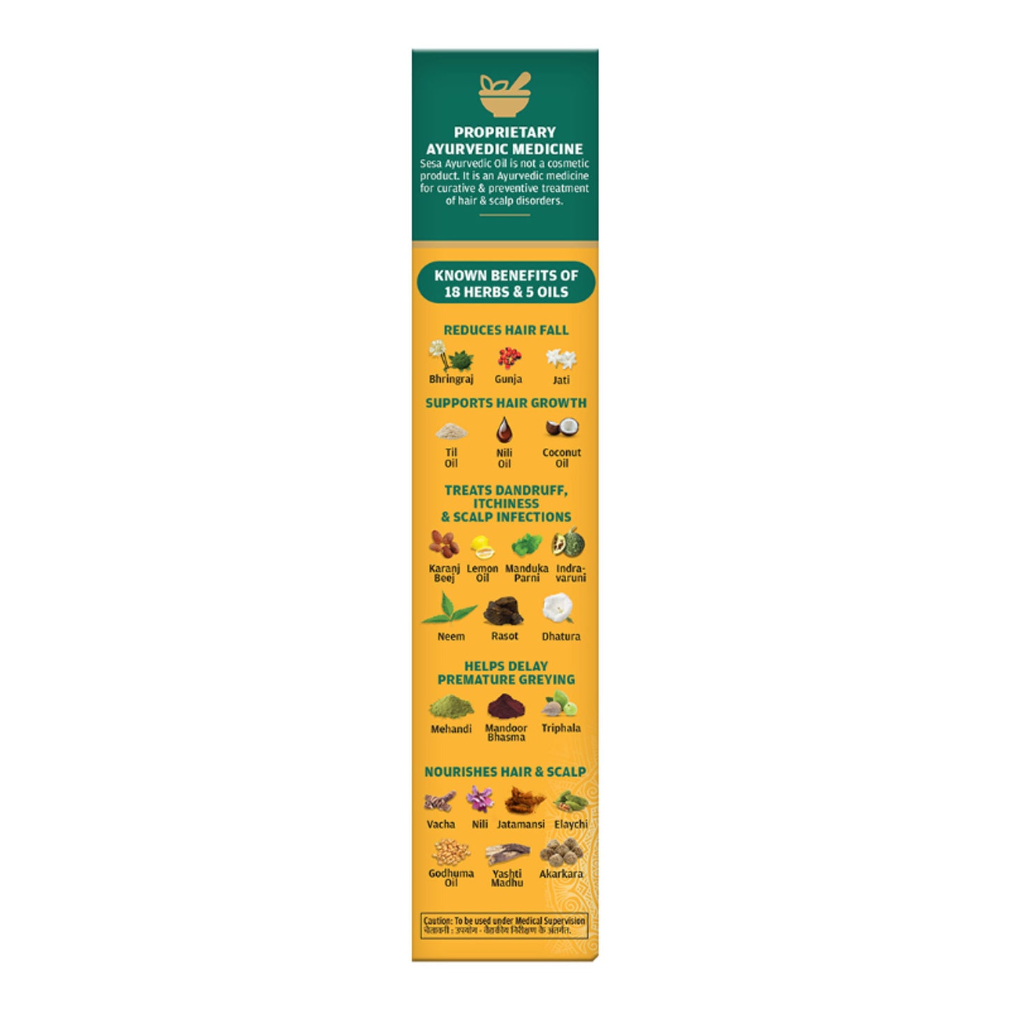 SESA Ayurvedic Hair Oil, 18 Herbs + 5 Oils, Kshir Pak Vidhi reduces Hair Fall & Supports Hair Growth