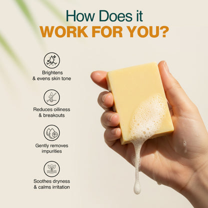 Nourish Mantra Turmeric & Citrus Handmade Bathing Soap for Tan Removal & Improved Skin Tone