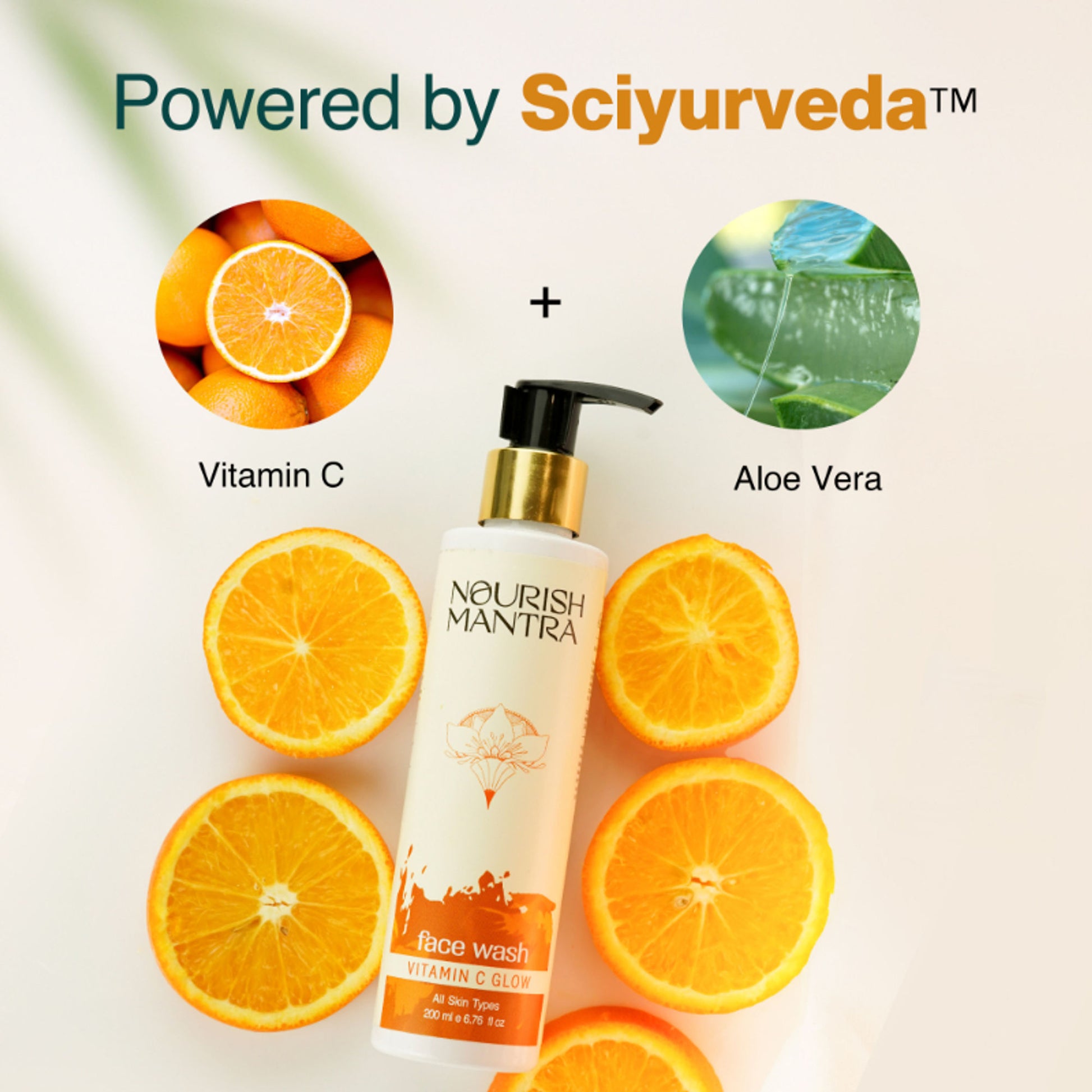 Nourish Mantra Vitamin C Glow Face Wash for Bright & Glowing Skin