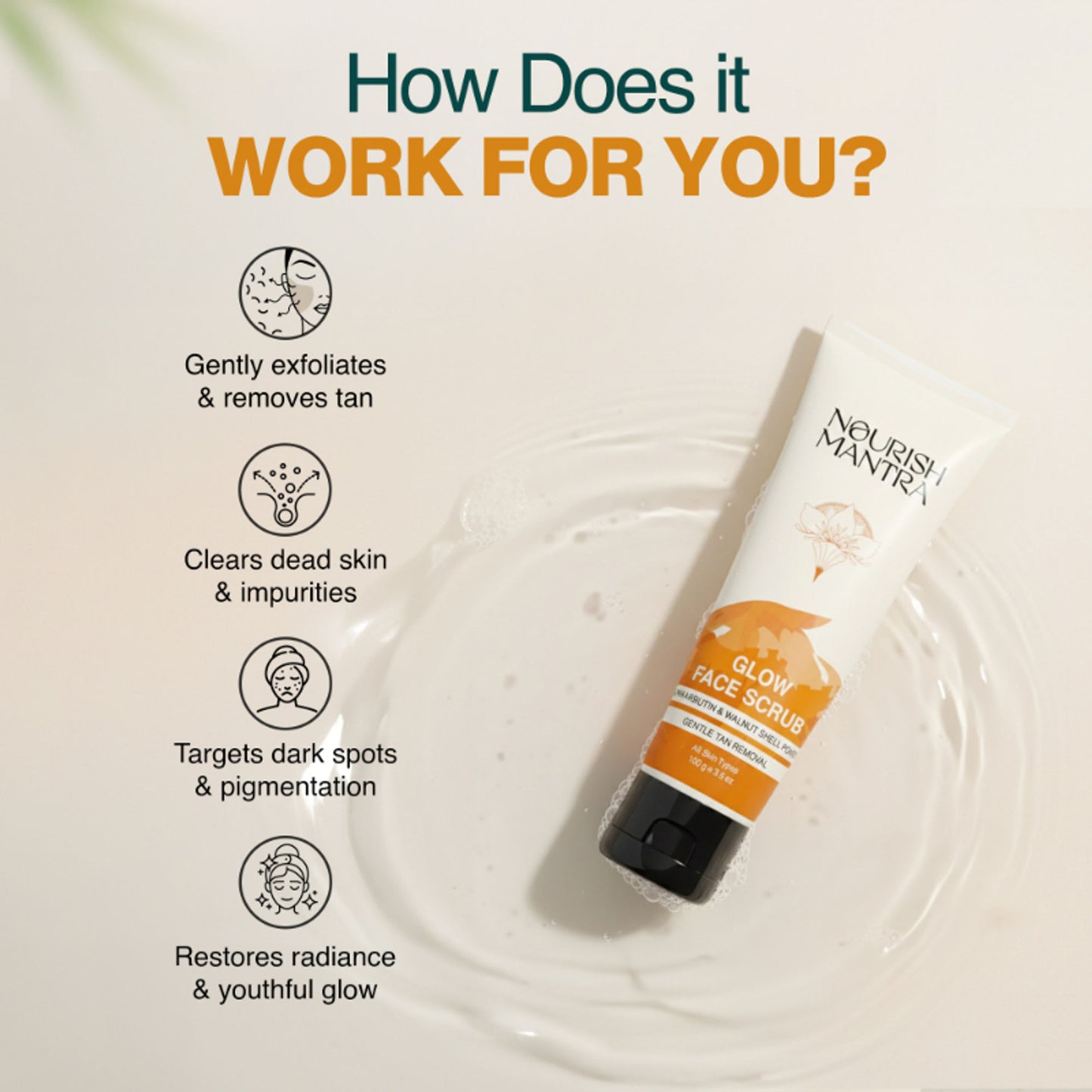 Nourish Mantra Glow Face Scrub