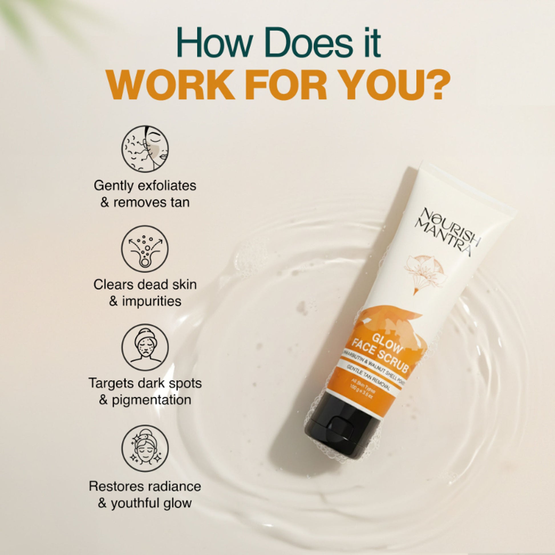 Nourish Mantra Glow Face Scrub