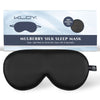 KLOY 100% Mulberry Silk Sleep Eye Mask - Black