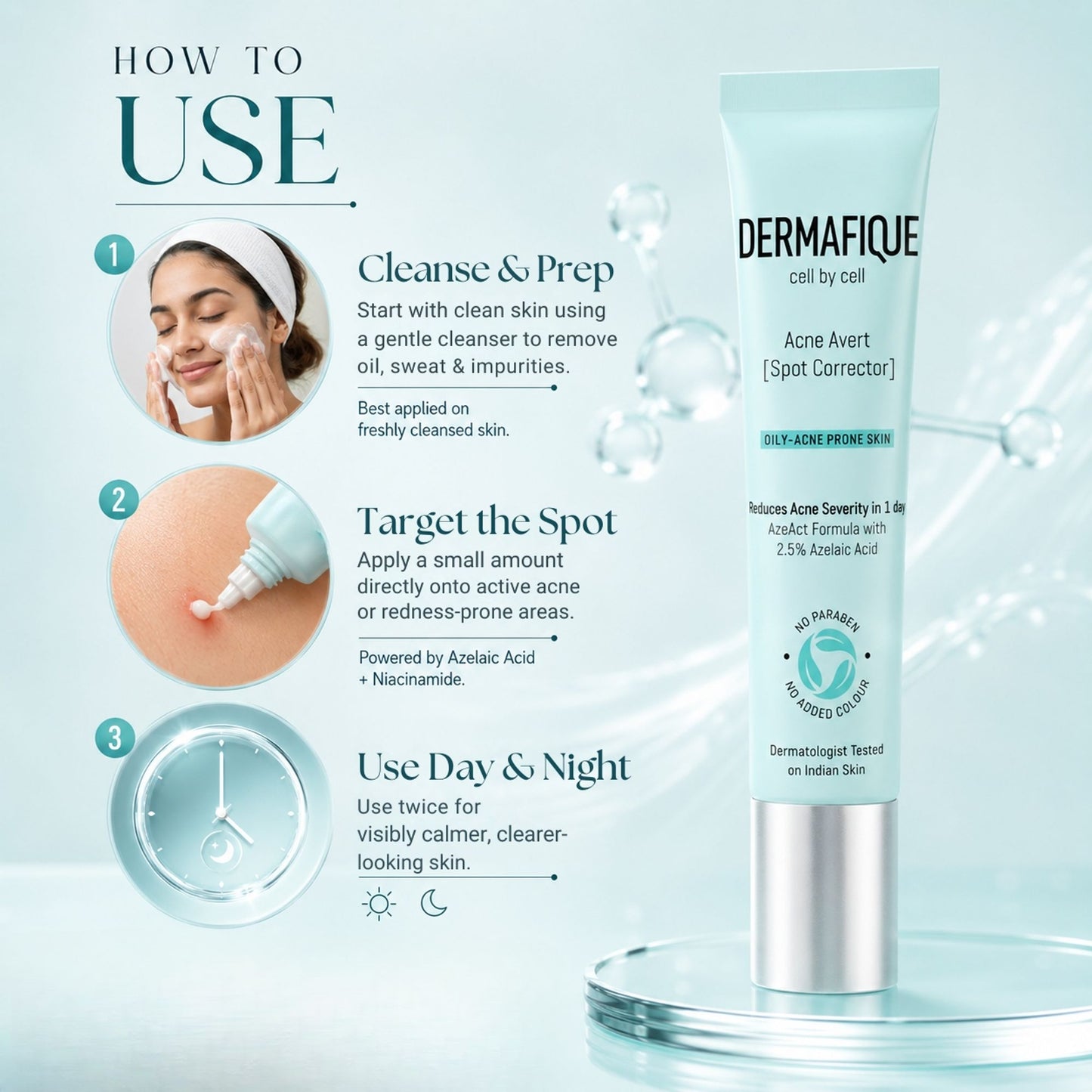 Dermafique Acne Spot Corrector - Clinically Tested to Reduce Acne Severity