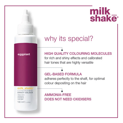 Milkshake Ammonia Free Conditioning Direct Color - Eggplant