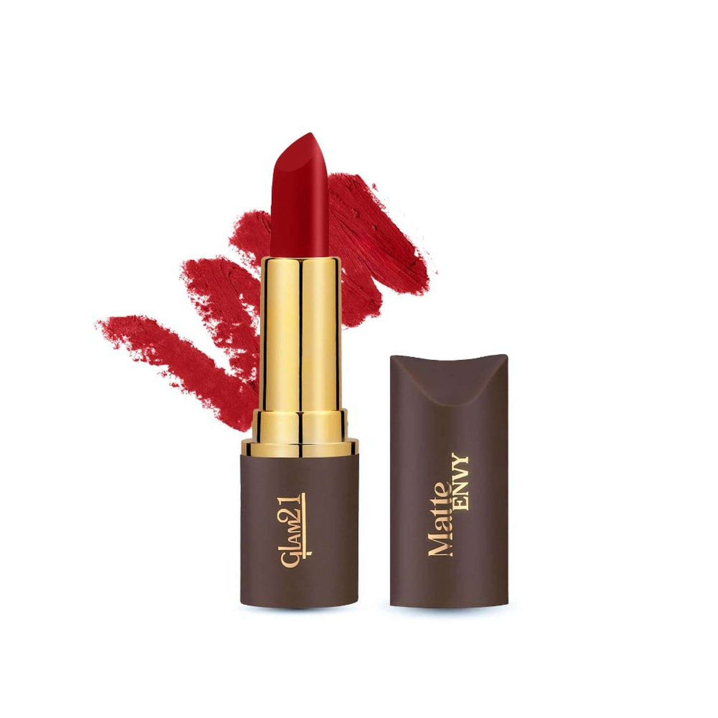 GLAM21 Matte Envy Lipstick - Red Amulet
