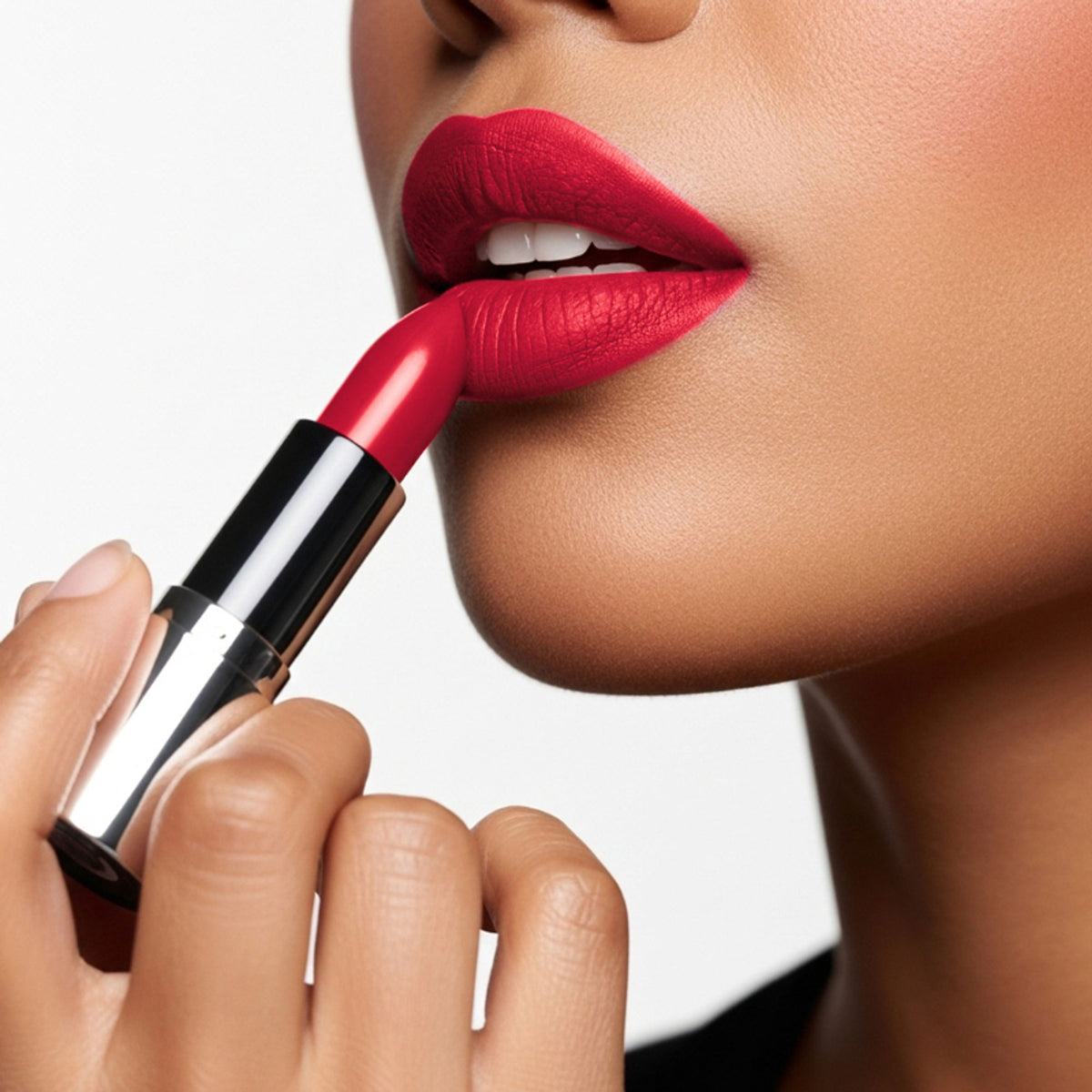 FLiCKA Flicka Tomato Bullet Lipstick in Shade 25, long-lasting lightweight matte lipstick with intense pigment and rich color.