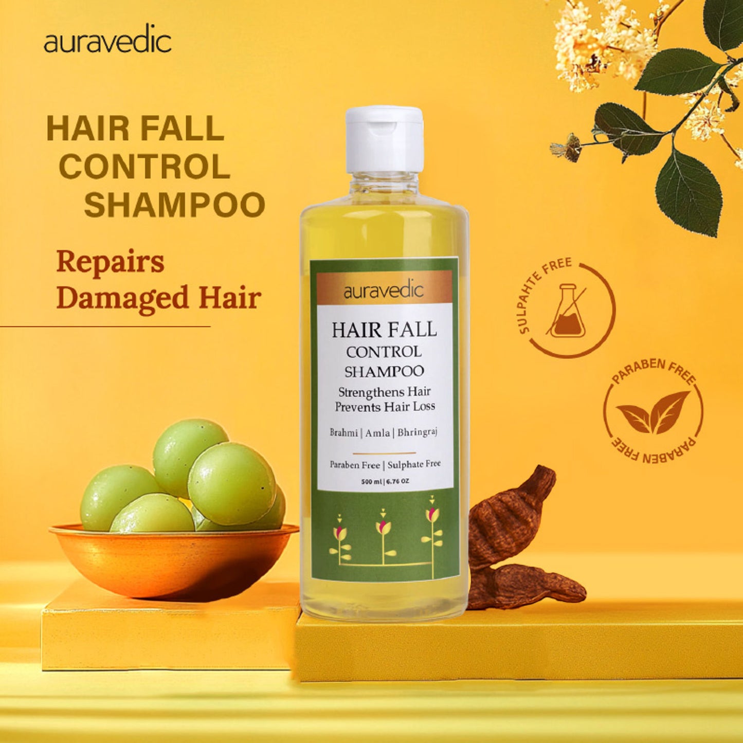 Auravedic Hair Fall Control Shampoo