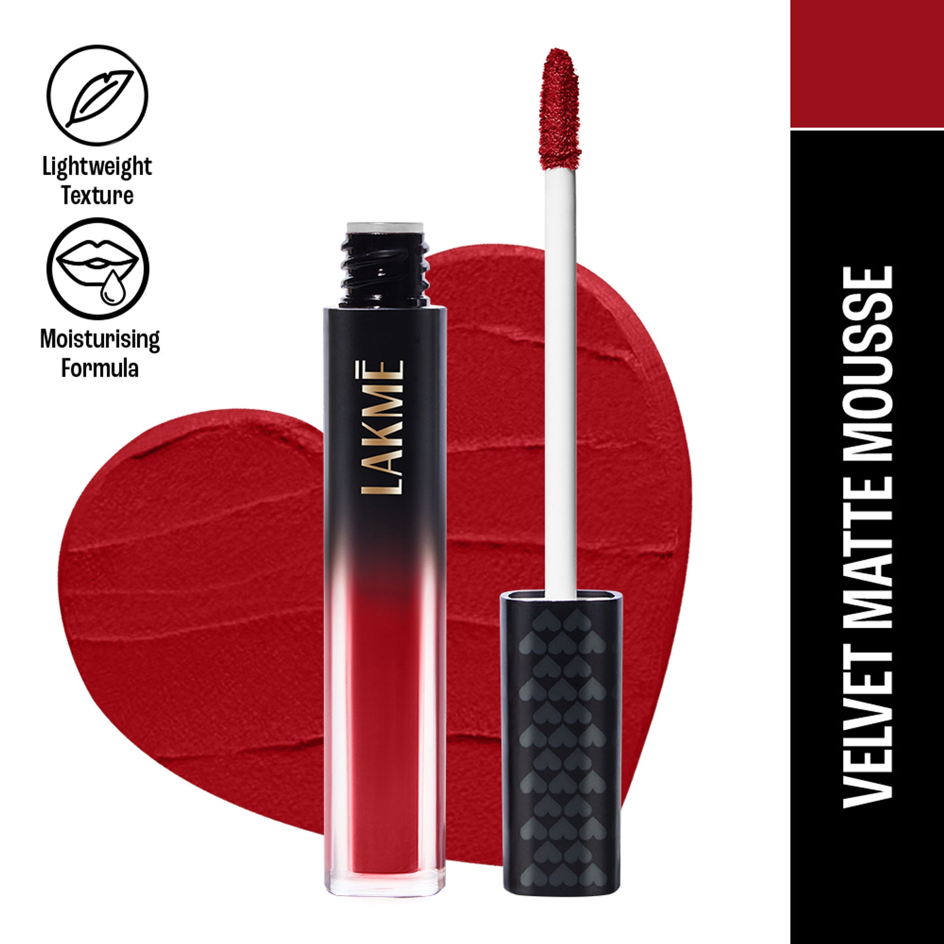 Lakme Xtraordin-Airy Velvet Matte Lip Mousse - 101 Scarlet Siren