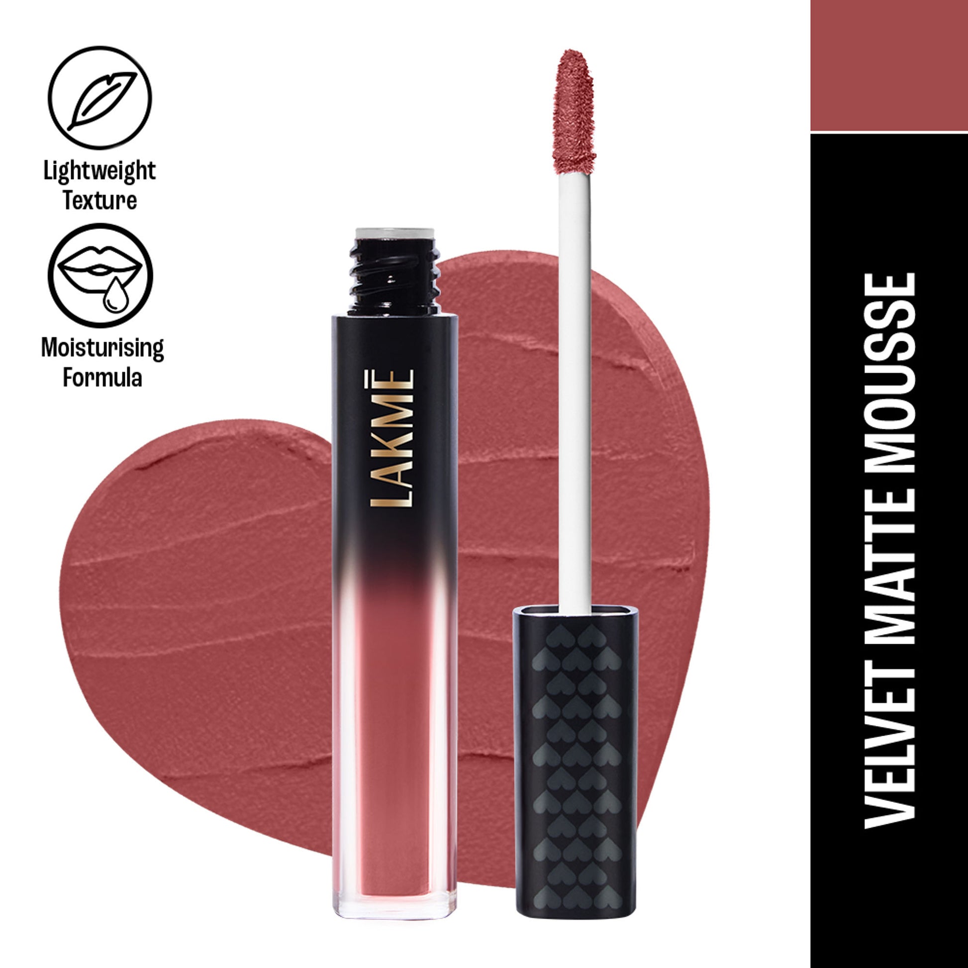 Lakme Xtraordin-Airy Velvet Matte Lip Mousse - 303 Nude Naturalle