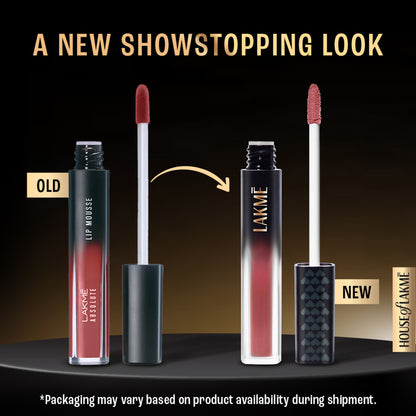 Lakme Xtraordin-Airy Velvet Matte Lip Mousse - 303 Nude Naturalle