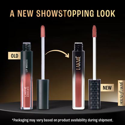 Lakme Xtraordin-Airy Velvet Matte Lip Mousse - 304 Chocolate Temptation