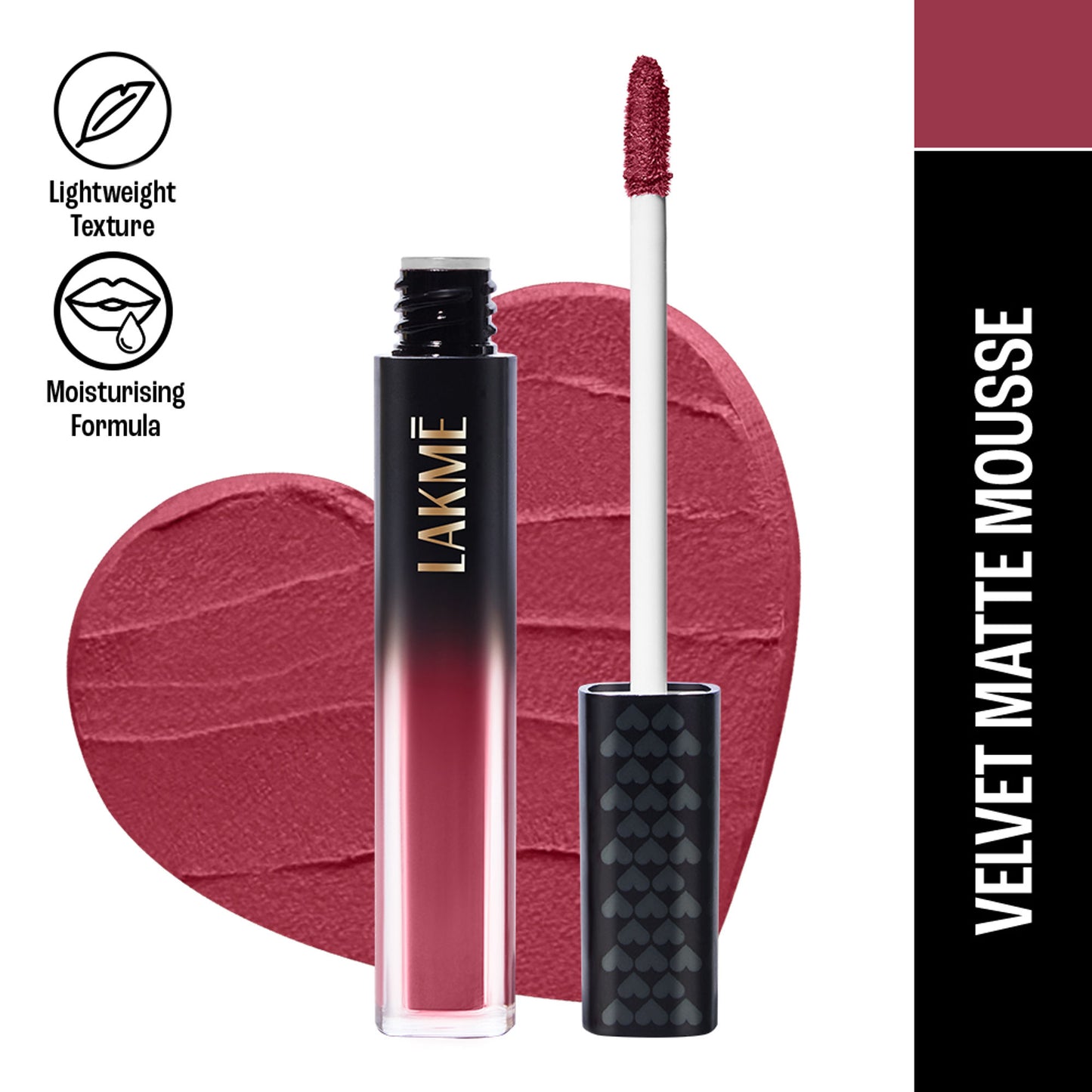Lakme Xtraordin-Airy Velvet Matte Lip Mousse - 203 Plum Punch