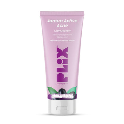 Plix The Plant Fix Jamun Active Acne Mini Facewash Gel Oily & Acne Prone Skin