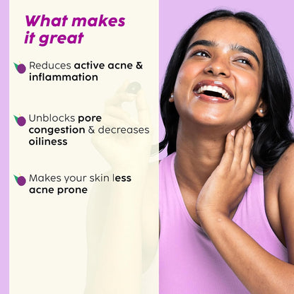Plix The Plant Fix Jamun Active Acne Mini Facewash Gel Oily & Acne Prone Skin