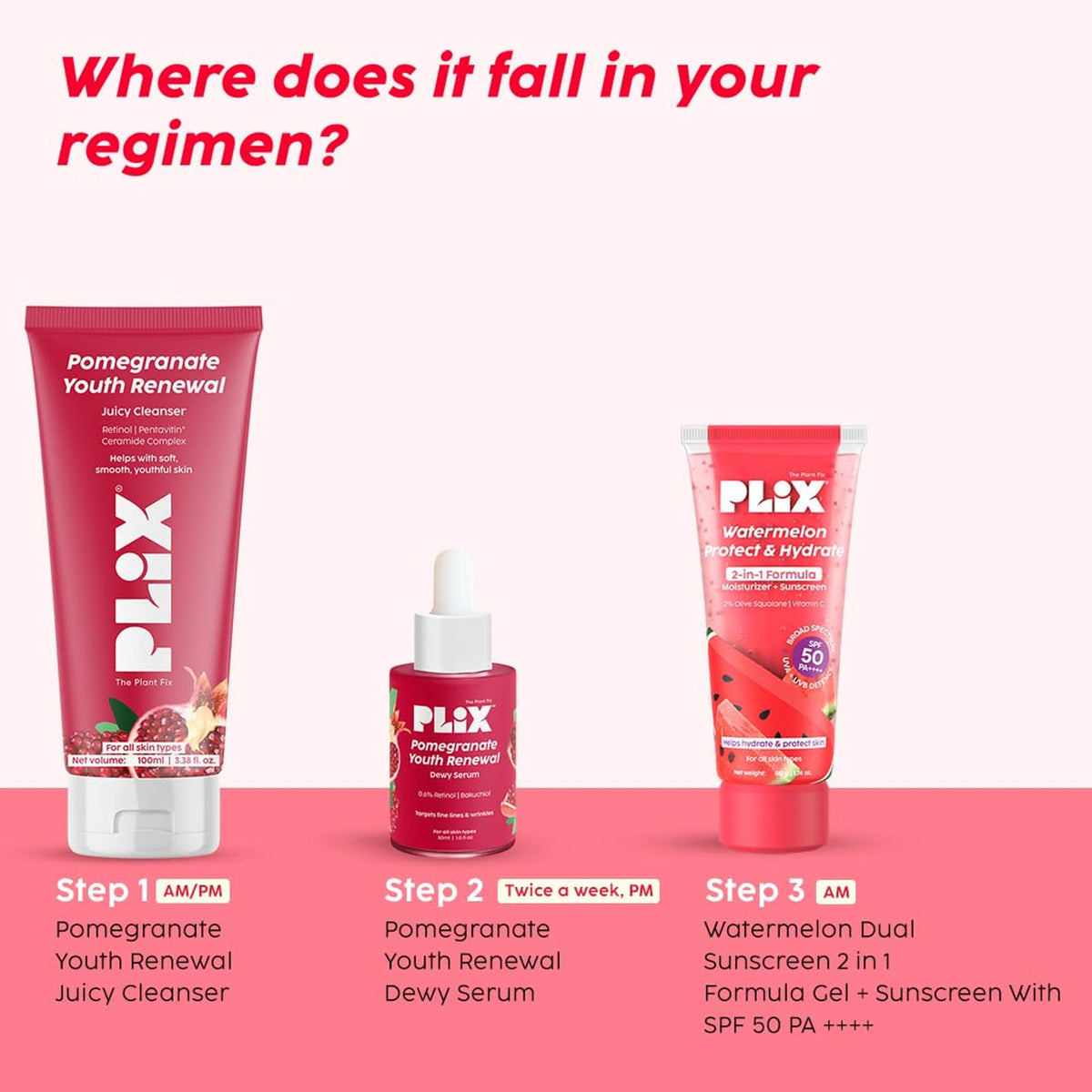 Plix The Plant Fix Pomegranate Youth Renewal Juicy Face Wash Cleanser