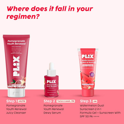 Plix The Plant Fix Pomegranate Youth Renewal Juicy Face Wash Cleanser
