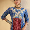 Dhiyona IE Floral Printed Pure Empire Cotton Kurta With Trousers