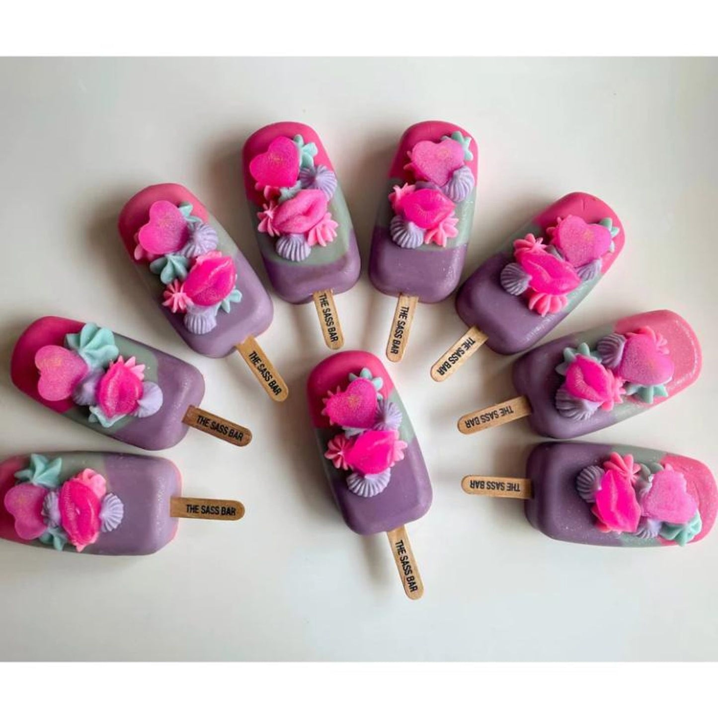 The Sass Bar Flower Bomb Popsicle Soap