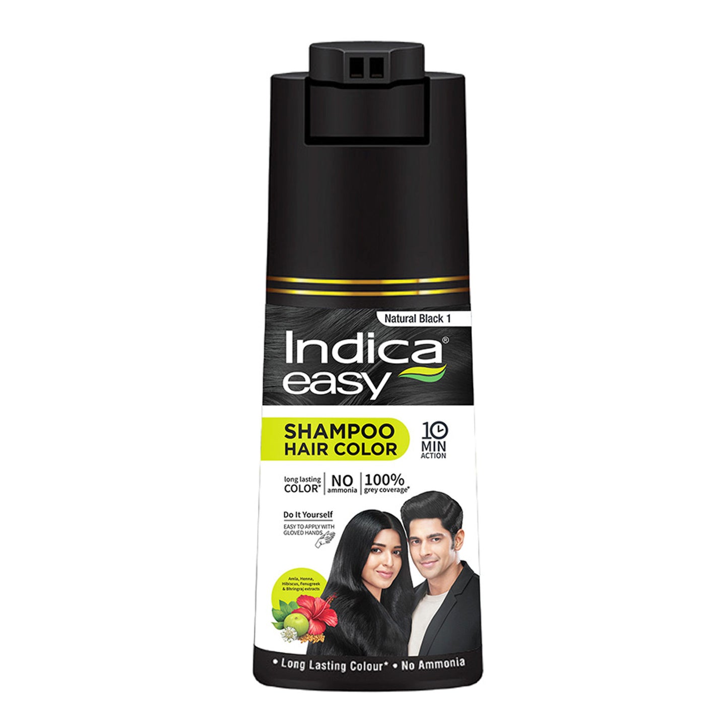 Indica Easy Diy Natural Black Shampoo Hair Colour
