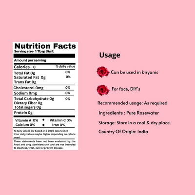 Nxtgen Ayurveda Rose Water Premium (Food Grade)