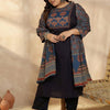Indyancart Women's Ethnic Motifs Embroidered Regular Beads and Stones Kurta with Trousers & With Dupatta