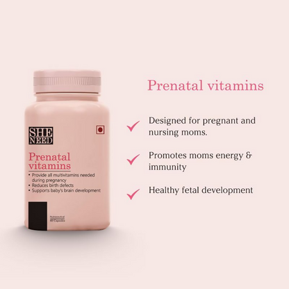 SheNeed Prenatal Vitamins Tablets Provides Nutrients Needed