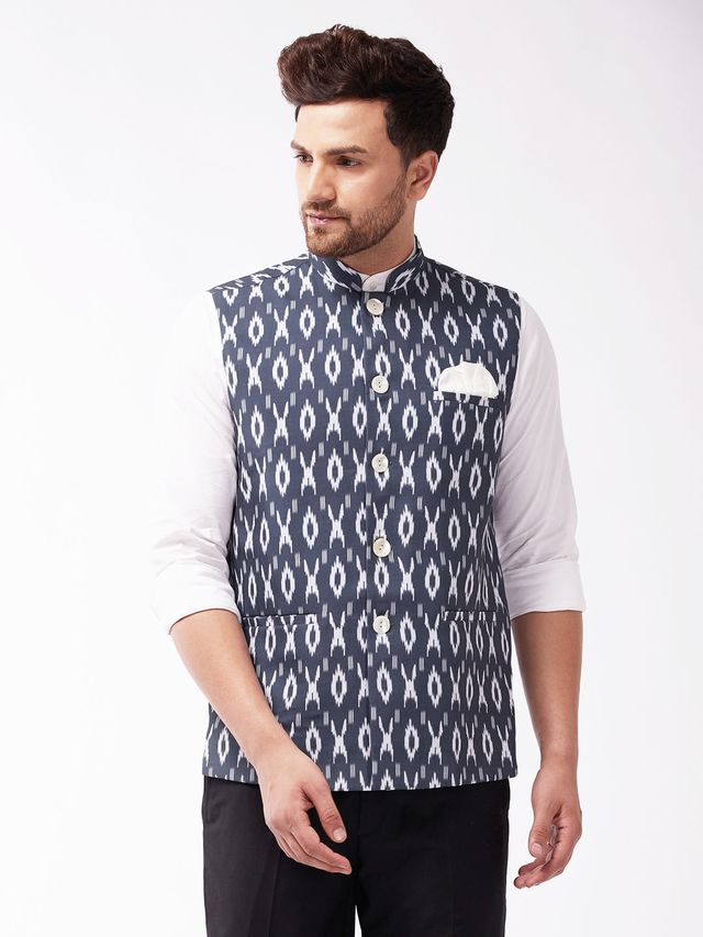 Men's Maroon Cotton Blend Straight Kurta Pyjama Set