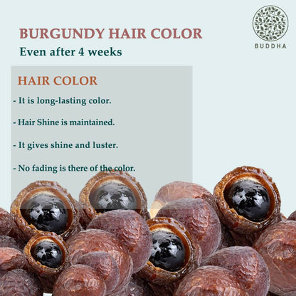 Buddha Natural Burgundy Hair Color Powder - Indyancart
