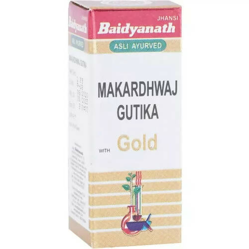 Baidyanath Jhansi Makardhwaj Gutika (Swarna Kesar Yukta) - Indyancart