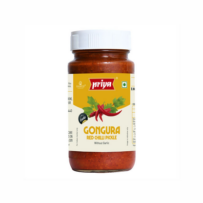 Priya Gongura Red Chilli Pickle Without Garlic