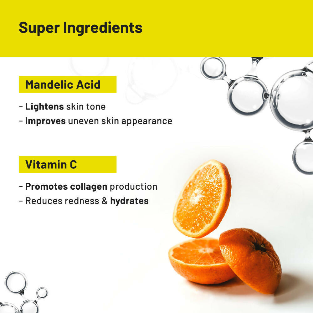 Chemist At Play brightening underarm, knee, and elbow cream with roll-on applicator, featuring a sleek tube and brightening formula.