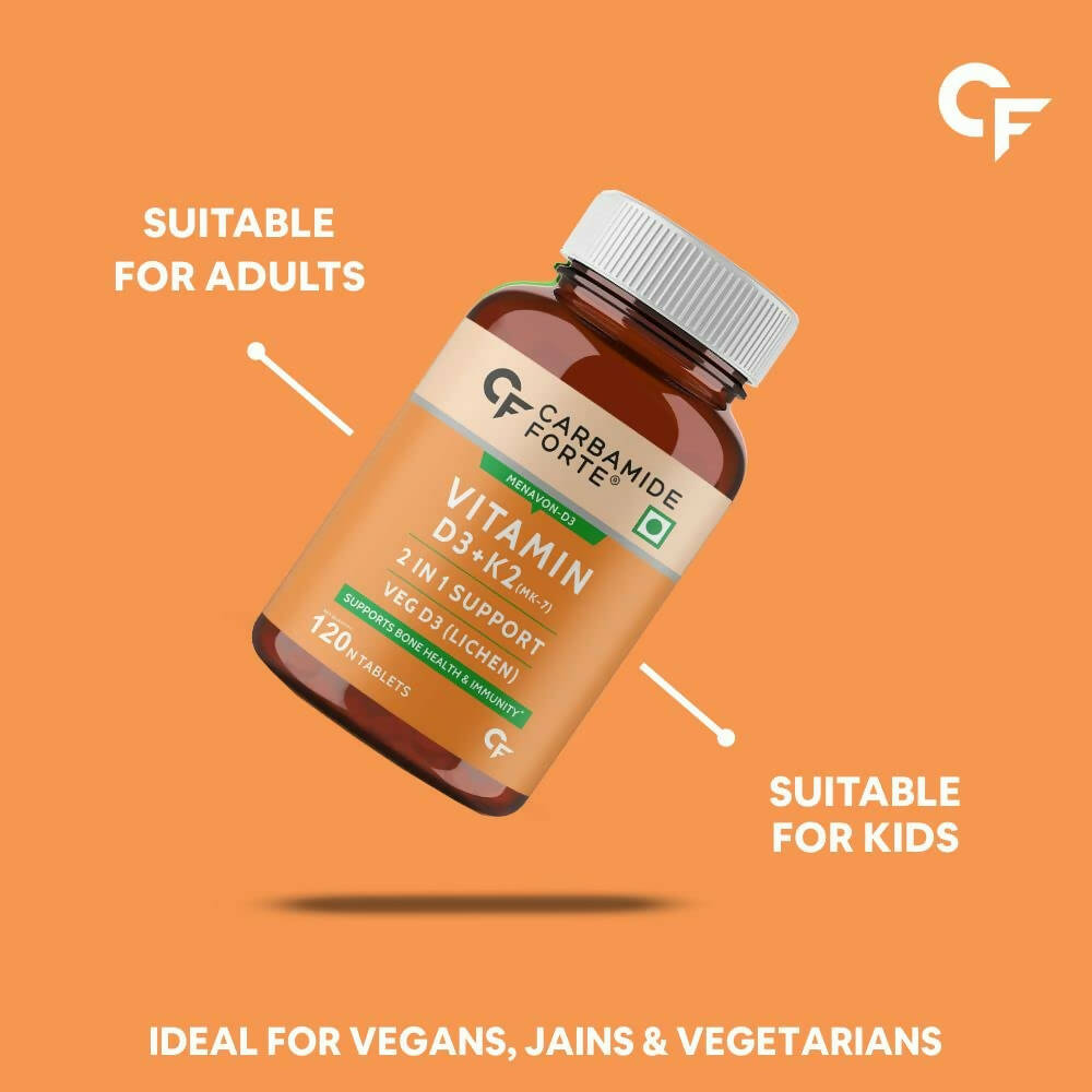 Carbamide Forte Vitamin D3 + K2 + MK7 Tablets - Indyancart