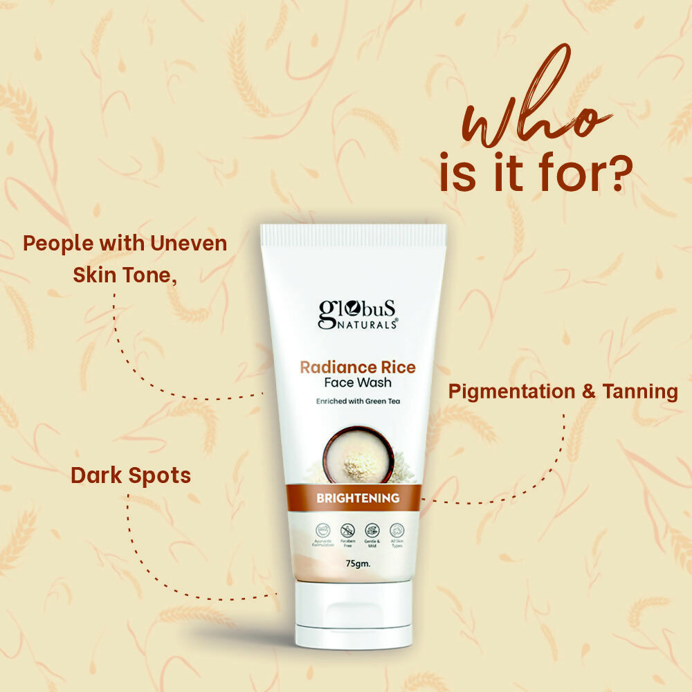 Globus Naturals Radiance Rice Face Wash