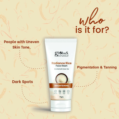 Globus Naturals Radiance Rice Face Wash
