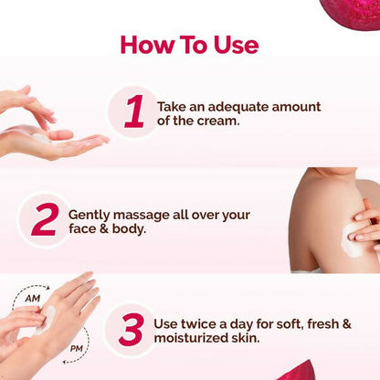 Mamaearth Beetroot Hydraful Light Moisturizing Cream with Beetroot and Hyaluronic Acid for a hydrated, glowing pink skin tone.