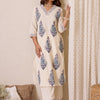 Dhiyona IE Women Paisley Printed Cotton Kurta with Palazzos