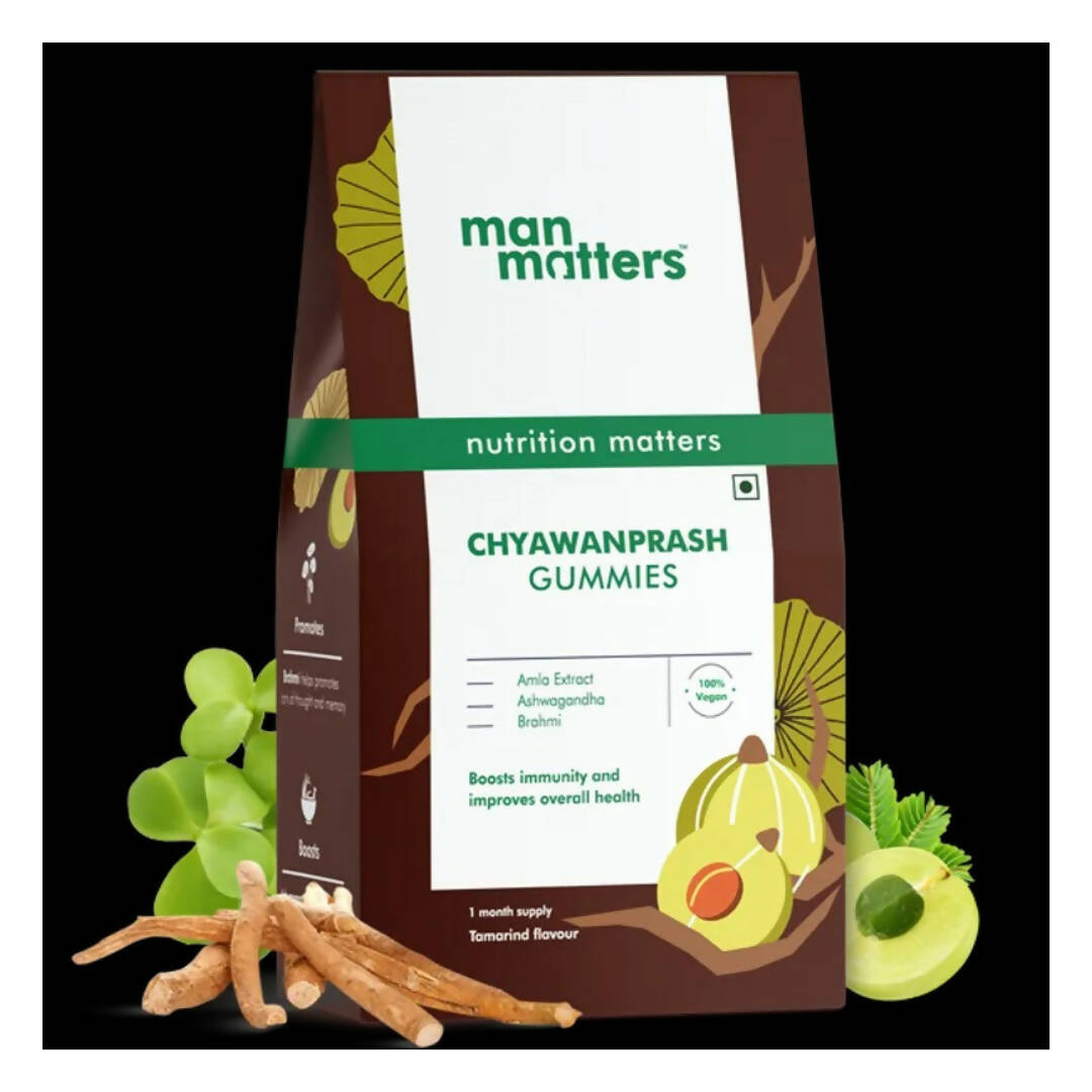 Man Matters Chyawanprash Gummies With Amla, Ashwagandha, Brahmi