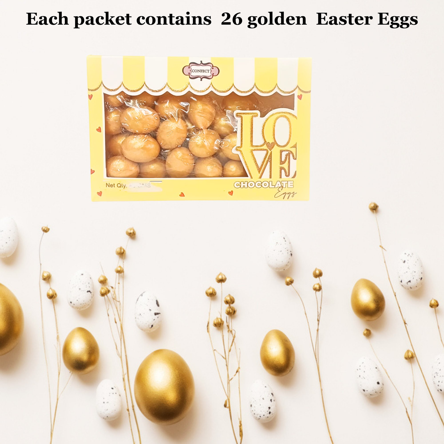 Confect Golden | Edible Chocolate Eggs Multipack